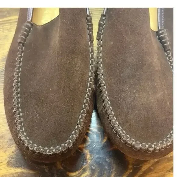 Salvatore Ferragamo Brown Suede Oxfords